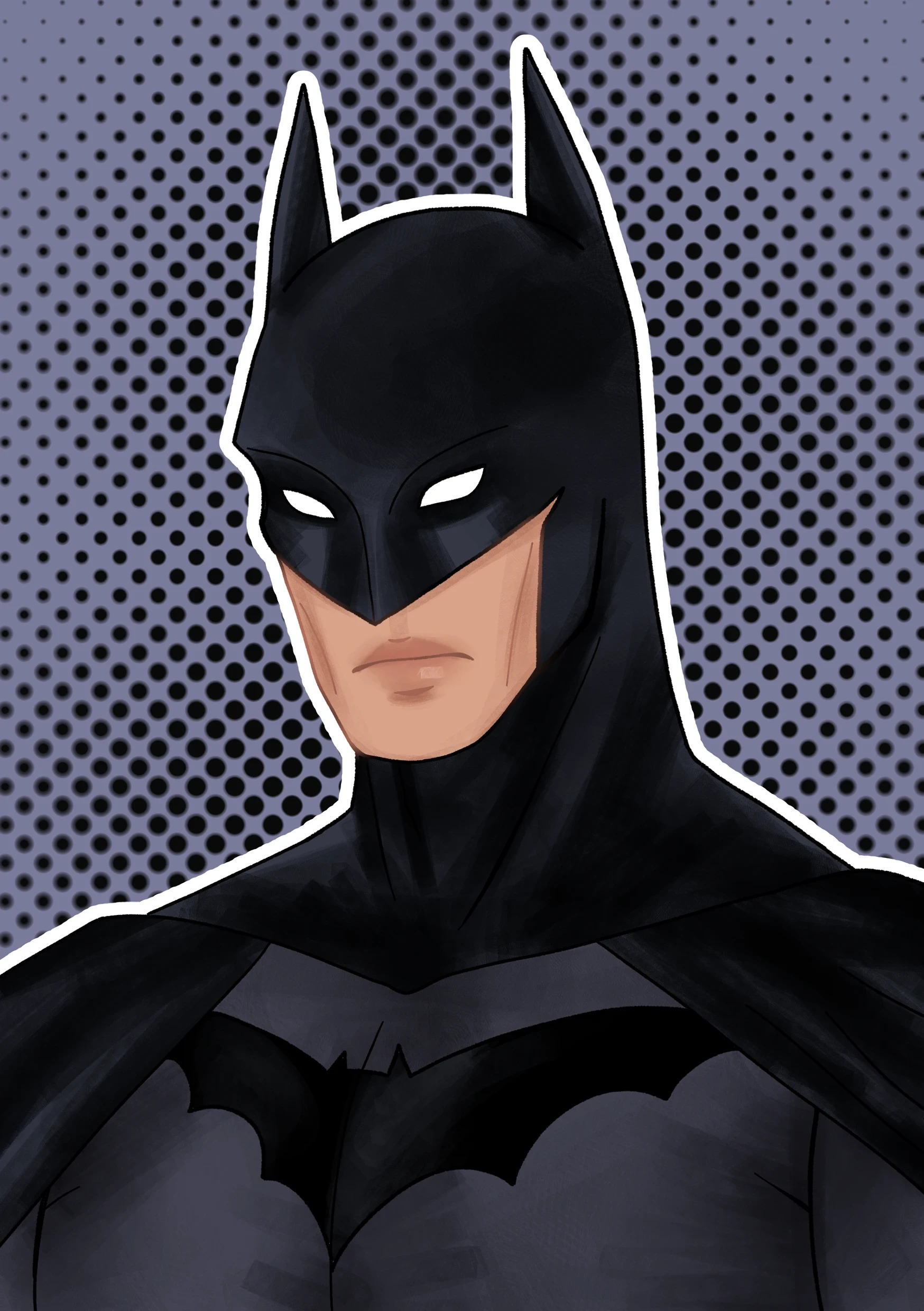Ilustração autoral de Batman da DC Comics